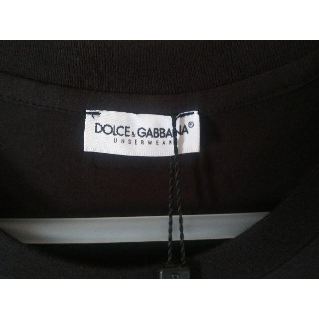DOLCE&GABBANA(ドルチェアンドガッバーナ)のDolce&Gabbana 黒 無地 ブランドTシャツ ドルチェ＆ガッバーナ メンズのトップス(Tシャツ/カットソー(半袖/袖なし))の商品写真