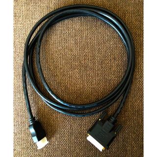 【値下げ中】【送料込み】HDMI-DVI変換ケーブル（PLANEX・2.0m）(映像用ケーブル)