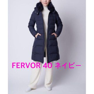 fervor フェ―バー　軽量ダウンコート　40　ネイビー　15万