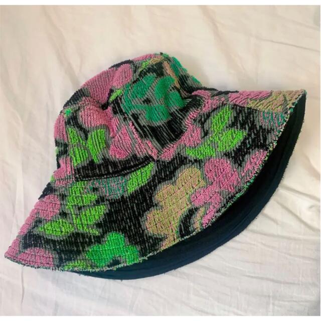 フミカウチダ Pile FLORAL HAT REVERSIBLE BUCKET