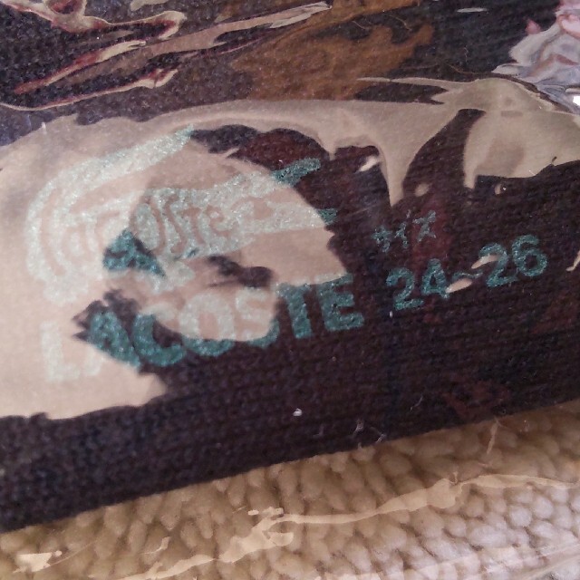 LACOSTE(ラコステ)の【未使用】LACOSTE 紺ソックス24-26cm メンズのレッグウェア(ソックス)の商品写真