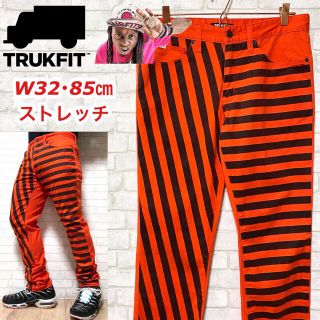 TRUKFIT トラックフィット リルウェイン 美色 ストレッチパンツ ボーダー(ワークパンツ/カーゴパンツ)