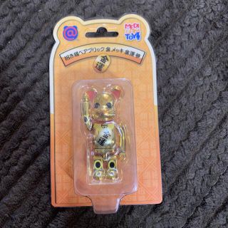 メディコムトイ(MEDICOM TOY)の 招き猫ベアブリック金メッキ 金運 100% (フィギュア)