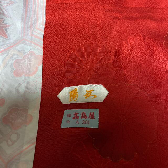 髙島屋(タカシマヤ)の[❤️高島屋　真っ赤な道行　美品❤️] レディースの水着/浴衣(着物)の商品写真