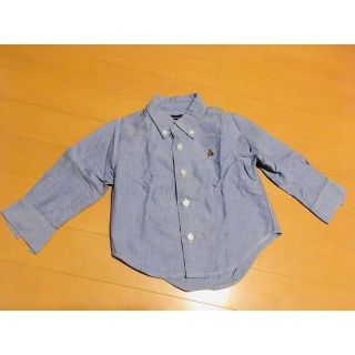 ベビーギャップ(babyGAP)のbabyGap ボタンダウンシャツ 90 ブルー(ブラウス)