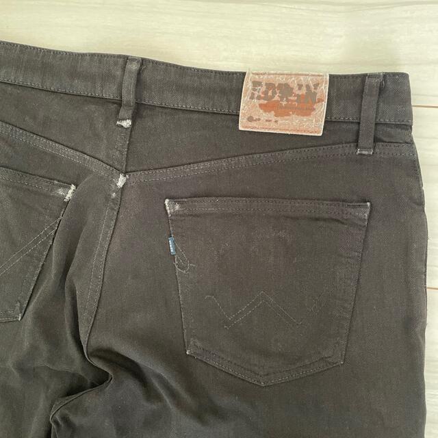 EDWIN(エドウィン)のメンズEDWIN エドウィン  ブラックジーンズ黒デニム　S403 size34 メンズのパンツ(デニム/ジーンズ)の商品写真
