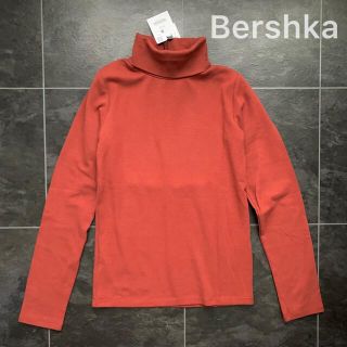 ベルシュカ(Bershka)の新品未使用タグ付♡Bershka♡タートルネックカットソー♡茶(カットソー(長袖/七分))