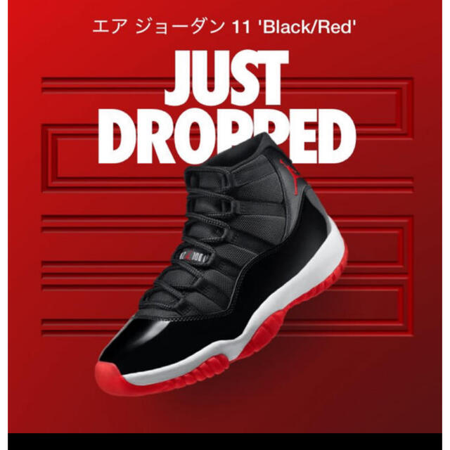 状態新品未使用NIKE Jordan 11 Retro Playoffs Bred