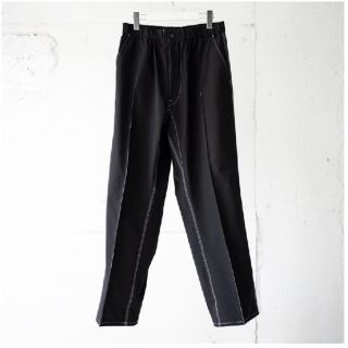 ワンエルディーケーセレクト(1LDK SELECT)のsheba PIN TUCK PANTS "BLK" シーバ ブラック(スラックス)