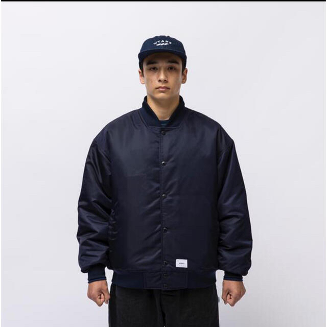 21FW WTAPS TEAM JACKET NYLON TWILL 黒　M