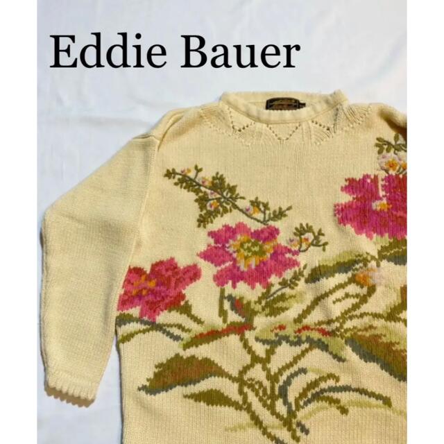 【希少】80's Eddie Bauer ジャガード織ハンドニット