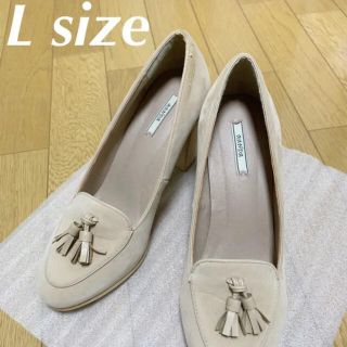 ランダ(RANDA)の【RANDA】スエード太ヒールパンプス　L size(ハイヒール/パンプス)