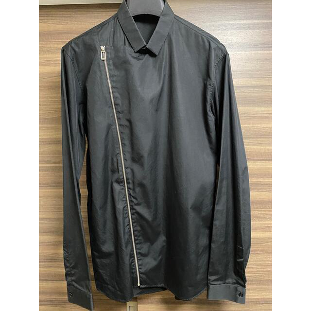 Dior HOMME ディオールオム 10AW ラムレザー ジップアップ ジャケット 0E3541480089 ブラック