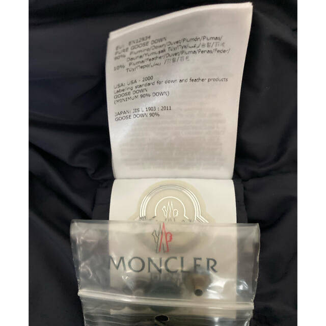 新品未使用 フラメッテ 貴重 ネイビー 0 moncler モンクレール 4