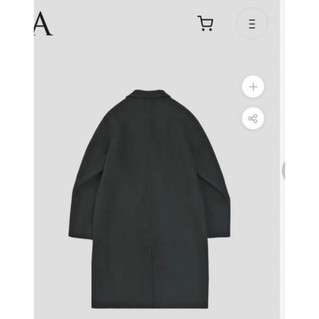 週末限定セール 1/10まで】佐藤健 A BYTS ウールリバーコート 黒 Mの