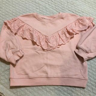 ザラキッズ(ZARA KIDS)のzarakids フリル付きスウェット　92cm(Tシャツ/カットソー)