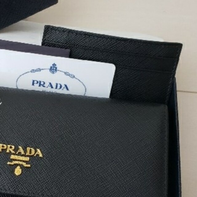 【セール】PRADA プラダ 黒 本物 ウォレット 財布 長財布 収納 大容量