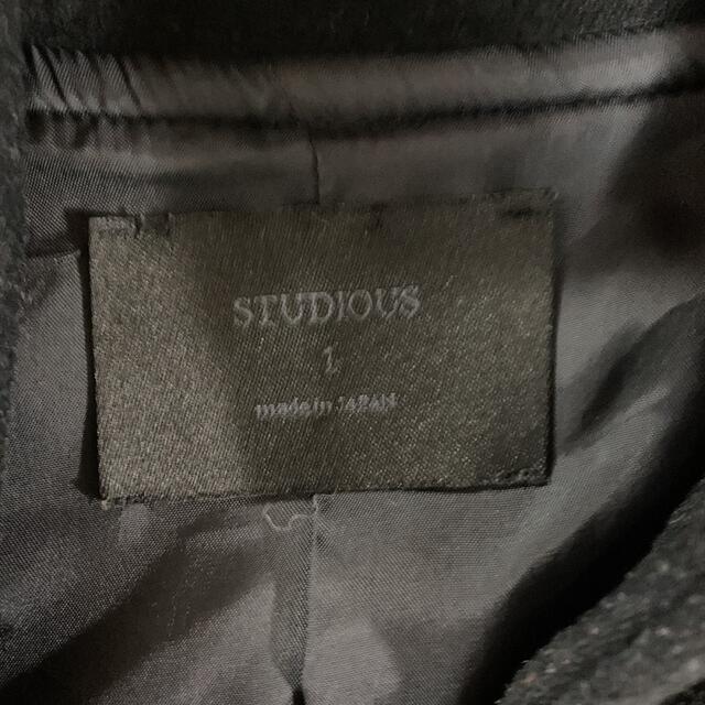 STUDIOUS(ステュディオス)の【STUDIOUS】ダッフルコート ブラック 1 レディースのジャケット/アウター(ダッフルコート)の商品写真