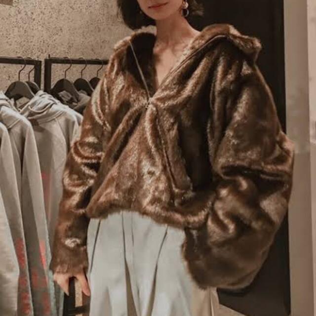 ジャケット/アウターFaux Fur Jacket / Brown