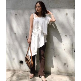 アメリヴィンテージ(Ameri VINTAGE)のAmeri ASYMMETRIC STRAP TOP(カットソー(半袖/袖なし))