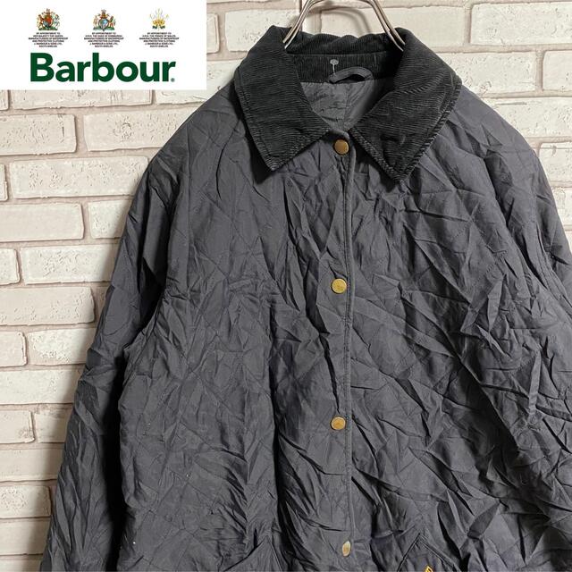 Barbour(バーブァー)の90s 古着 バブアー キルティングジャケット コーデュロイ トラッドスタイル レディースのジャケット/アウター(ブルゾン)の商品写真