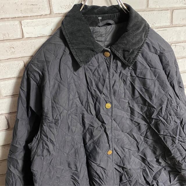 Barbour(バーブァー)の90s 古着 バブアー キルティングジャケット コーデュロイ トラッドスタイル レディースのジャケット/アウター(ブルゾン)の商品写真