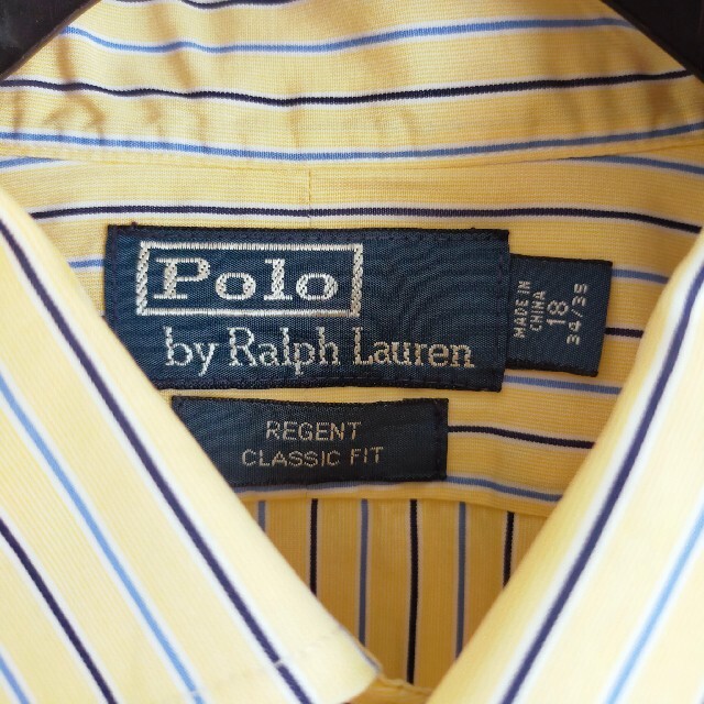POLO RALPH LAUREN(ポロラルフローレン)のポロバイラルフローレン　ストライプ　イエロー XL ビッグサイズ メンズのトップス(シャツ)の商品写真