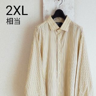 ポロラルフローレン(POLO RALPH LAUREN)のポロバイラルフローレン　ストライプ　イエロー XL ビッグサイズ(シャツ)