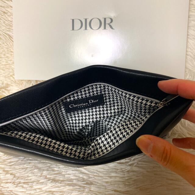 Christian Dior(クリスチャンディオール)のディオール ポーチ ノベルティ 千鳥格子 新宿伊勢丹限定 レディースのファッション小物(ポーチ)の商品写真