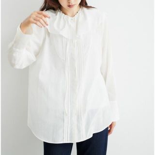 ルーニィ(LOUNIE)のルーニィ　フリルカラーブラウス　新品(シャツ/ブラウス(長袖/七分))