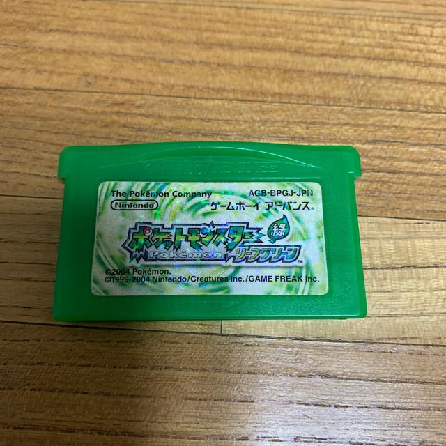 ポケモン(ポケモン)のポケモン　リーフグリーン　GBA エンタメ/ホビーのゲームソフト/ゲーム機本体(携帯用ゲームソフト)の商品写真