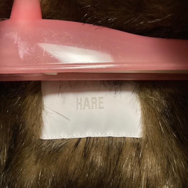 HARE(ハレ)のHARE 2way ショート丈 フェイクファーコート レディースのジャケット/アウター(毛皮/ファーコート)の商品写真