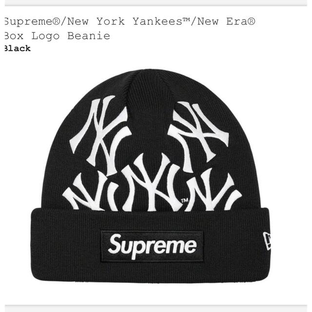 人気特価激安 supreme - Supreme New Beanie logo Box Yankees York ニット帽/ビーニー