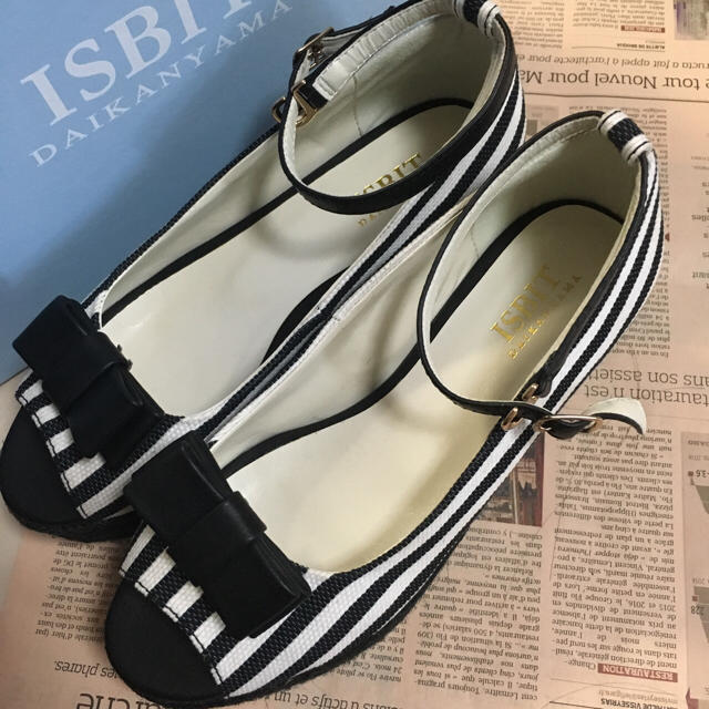 ISBIT(アイズビット)の【NEW】ISBIT ストライプ ウェッジサンダル M レディースの靴/シューズ(サンダル)の商品写真