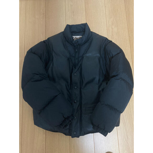 Supreme Down Leather Vest  Jacket schott 1