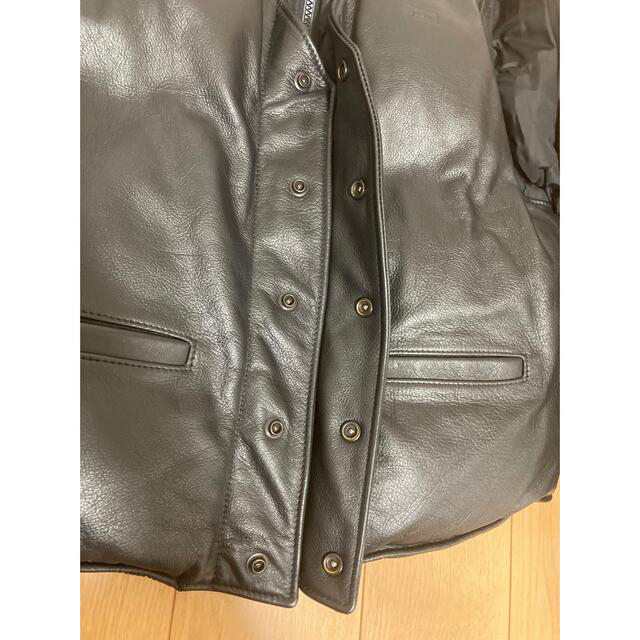 Supreme Down Leather Vest  Jacket schott 2