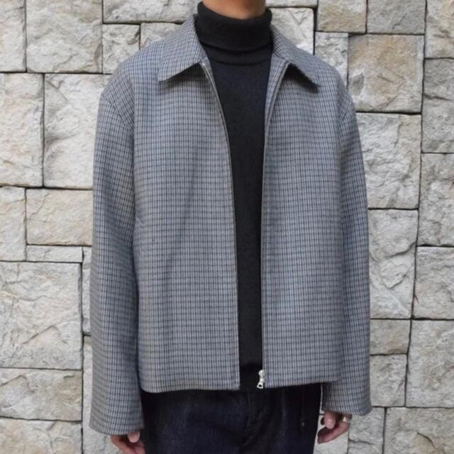 AURALEE DOUBLE FACE CHECK ZIP BLOUSON の通販 by piriri's shop｜ラクマ