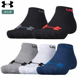 アンダーアーマー(UNDER ARMOUR)の【新品・未使用】UA ノーショーソックス1ピース(ソックス)  メンズ 　白色(ソックス)