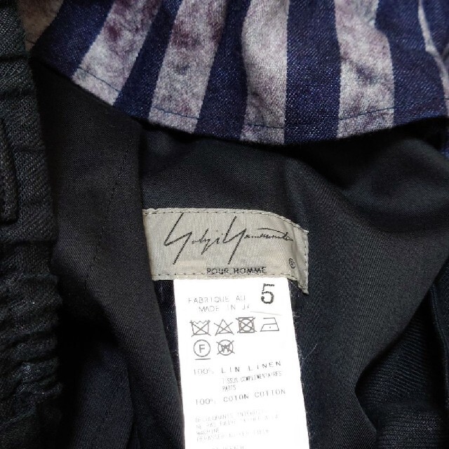 Yohji Yamamoto - ヨウジヤマモト 18ss リネンハーフワイドパンツの