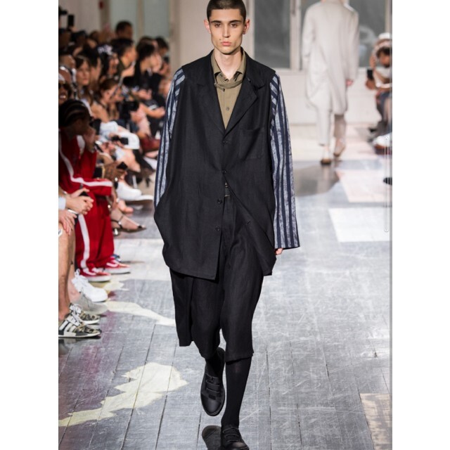 Yohji Yamamoto - ヨウジヤマモト 18ss リネンハーフワイドパンツの