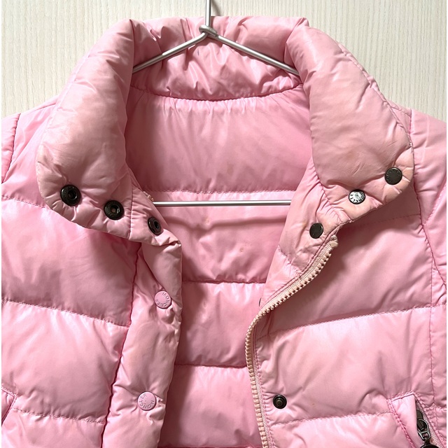 MONCLER(モンクレール)のモンクレール  86cm キッズ　ピンク　ダウンジャケット キッズ/ベビー/マタニティのキッズ服女の子用(90cm~)(ジャケット/上着)の商品写真