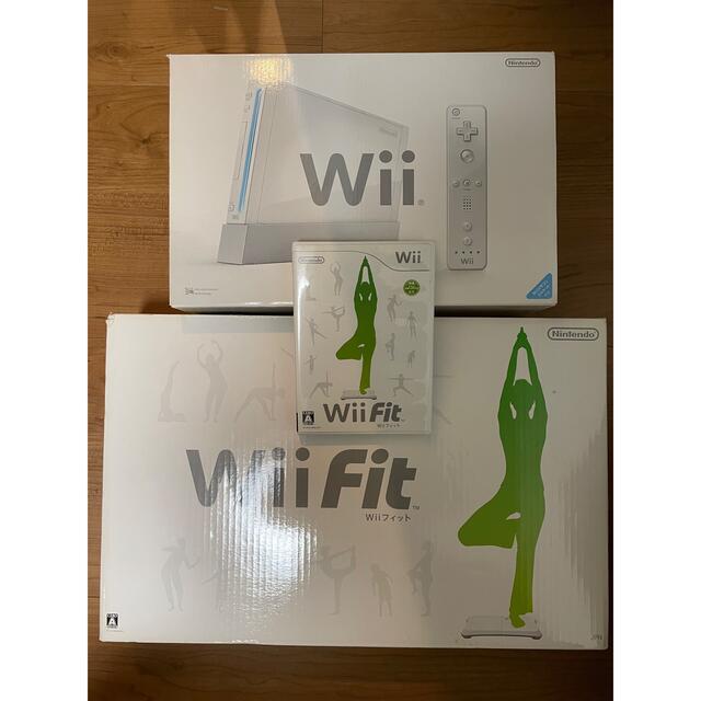 Wii本体一式 ＋ Wii Fit セット【すぐ遊べるセット】 | フリマアプリ ラクマ