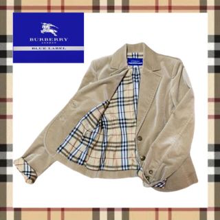 バーバリーブルーレーベル(BURBERRY BLUE LABEL)の専用　BURBERRY バーバリーブルーレーベル ベロア テーラードジャケット (テーラードジャケット)