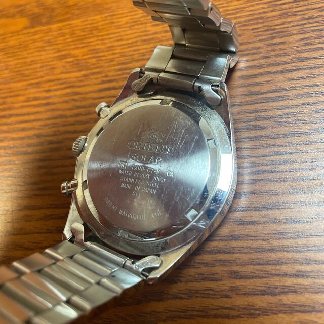 ORIENT(オリエント)のオリエント　腕時計　ブルー(文字盤) ソーラー電池 メンズの時計(腕時計(アナログ))の商品写真