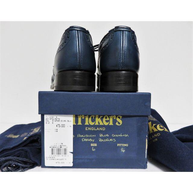 Trickers - 定価8万 Tricker's L5679 6 ウイングチップ ネイビー Trickers - 定価8万 Tricker's L5679 6 ウイングチップ ネイビー