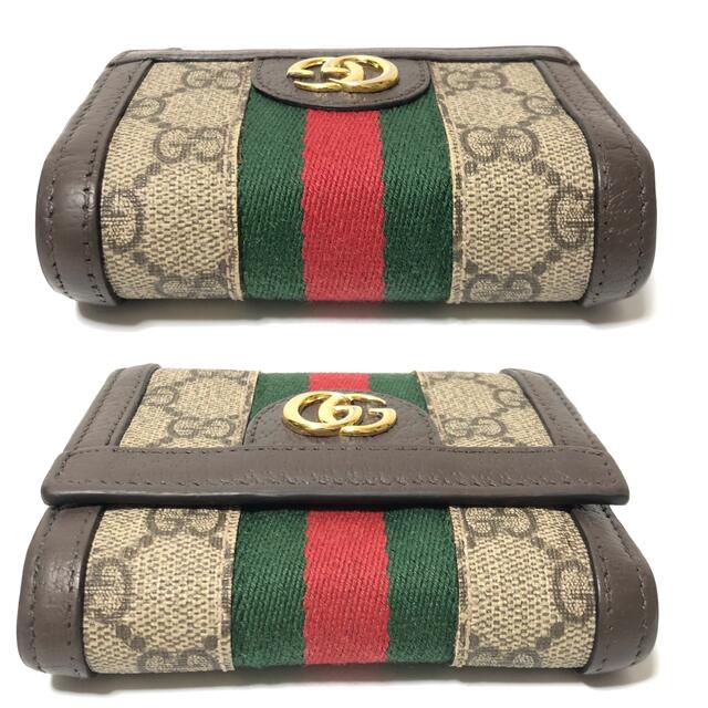 Gucci(グッチ)の【美品】GUCCI グッチGGマーモントオフディア　シェリーライン財布 メンズのファッション小物(折り財布)の商品写真