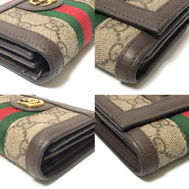 Gucci(グッチ)の【美品】GUCCI グッチGGマーモントオフディア　シェリーライン財布 メンズのファッション小物(折り財布)の商品写真