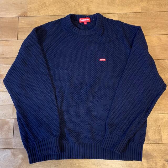 supreme textured small box sweater XL