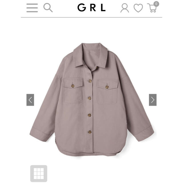 GRL(グレイル)の【新品】GRLのオーバーシャツ レディースのジャケット/アウター(その他)の商品写真