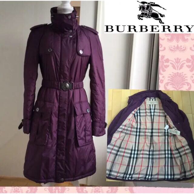 BURBERRY(バーバリー)のバーバリーブリット コート 裏地ノバチェック柄  中綿入り ロングコート レディースのジャケット/アウター(トレンチコート)の商品写真